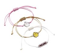 The Carat Shop Ensemble de bracelets d'amitié Molang et Piu Piu