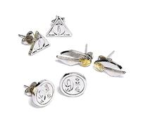 The Carat Shop HARRY POTTER Symbols Damen-Ohrringe-Set, Silberfarben, único, Zinc Synthétique, Sans pierre précieuse