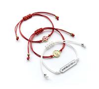 The Carat Shop Lot de 3 bracelets d'amitié Liverpool Football Club, taille unique, Alliage de zinc : 93 % zinc + 3 % cuivre + 4 % aluminium, Pas de gemme
