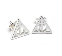 The Carat Shop Sterling Silver Deathly Hallows Stud Earrings