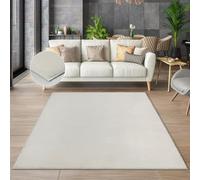 the carpet Cosy Tapis en Fourrure Douillette et Chaude, Doux et élégant, Lavable et adapté au Chauffage au Sol, certifié Oeko-Tex, crème, 70 x 140 cm