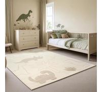 the carpet Elisa Kids Tapis pour Chambre d'enfant, Tapis pour Enfant, Tapis de Jeu, Facile d'entretien, résistant, Dino, 80 x 150 cm