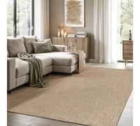 the carpet Kansas - Tapis pour l'intérieur et l'extérieur Robuste au Look Naturel de Jute, résistant aux intempéries, Convient pour la terrasse et Le Jardin, 140 x 200 cm