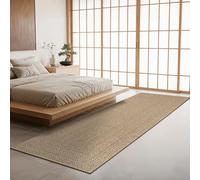 the carpet Kansas - Tapis intérieur Confortable et élégant pour Salon, Chambre ou Couloir, Doux et Chaleureux, Facile à Nettoyer, Style Jute Naturel, également adapté pour l’extérieur, 60 x 180 cm