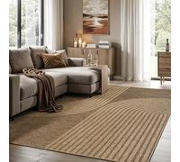 the carpet Kansas - Tapis intérieur Confortable et élégant pour Salon, Chambre ou Couloir, Doux et Chaleureux, Facile à Nettoyer, Style Jute Naturel, également adapté pour l’extérieur, 140 x 200 cm