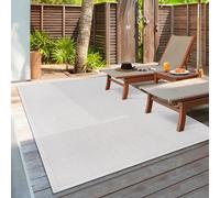 the carpet Lagos Tapis d'extérieur Robuste, Moderne, résistant aux intempéries et aux UV, adapté pour Le Balcon, la terrasse et Le Jardin d'hiver, tissé à Plat, Multi 2, 200 x 290 cm