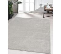 The Carpet Marley Tapis de designer élégant pour salon, moelleux et facile à entretenir, en argent, 80 x 250 cm
