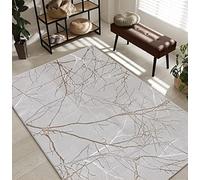 the carpet Mila Tapis Moderne Dense à Poils Courts, Salon, Chambre à Coucher, Brillance élégante, Fibre Brillante, Effet très Profond, Effet de Flash, Gris, 120 x 170 cm