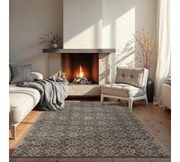 the carpet Mila Tapis Moderne Dense à Poils Courts, Salon, Chambre à Coucher, Brillance élégante, Fibre Brillante, Effet très Profond, Gris, 160 x 213 cm