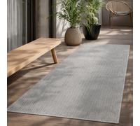 the carpet Mistra - Tapis d’intérieur Moderne, Durable et Facile à Nettoyer, idéal pour Salon, Cuisine ou Salle à Manger, utilisable Aussi en extérieur, Gris, 80 x 200 cm