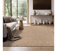 the carpet Mistra - Tapis d’intérieur Moderne, Durable et Facile à Nettoyer, idéal pour Salon, Cuisine ou Salle à Manger, utilisable Aussi en extérieur, Naturel, 80 x 150 cm