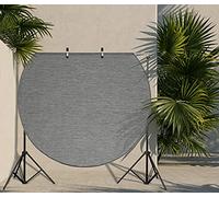 the carpet Mistra Tapis résistant tissé Plat Design Moderne idéal pour la Cuisine et la Salle à Manger Couleurs Tendance Extra Plat également pour l'extérieur Anthracite 120 x 120 cm Rond