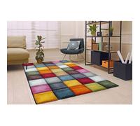 the carpet Monde Deluxe Tapis de Salon à Poils Courts, Multicolore, 80 x 330 cm, D41