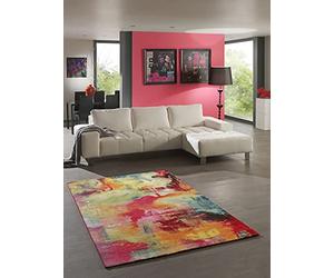 the carpet Monde Tapis Moderne Design de Salon à Poils Courts Doux et Attrayant, coloré, Abstrait, 200 x 290 cm