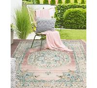 the carpet Palma - Tapis d'extérieur, résistant aux intempéries & aux UV, Convient pour l'intérieur et l'extérieur, Rose, 200 x 290 cm