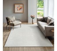 the carpet Rio - Tapis Salon Moderne et Doux avec Un Dos antidérapant et Une Apparence en 3D, Surface Moelleuse, Facile à Entretenir et résistant, Creme, 160 x 220 cm