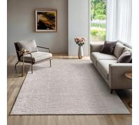 the carpet Rio - Tapis Salon Moderne et Doux avec Un Dos antidérapant et Une Apparence en 3D, Surface Moelleuse, Facile à Entretenir et résistant, Beige, 200 x 280 cm