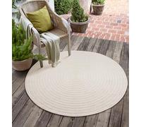 the carpet Santo Plus Tapis d'extérieur résistant aux intempéries - Tapis de Balcon de qualité supérieure Crème - Tapis bohème en polypropylène 120 cm