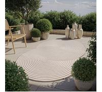 the carpet Santo Plus - Tapis moderne premium salon/chambre, design bohème, Beige, 160 x 220 cm, D51