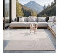 the carpet Santo Plus tapis moderne - tapis de haute qualité pour le salon chambre à coucher, design boho, Beige, 120 x 160 cm