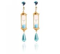 The Case Study of Vanitass Boucles D'oreilles, Accessoires Cosplay Vanitass, Bijoux Pierre Précieuse Sablier Earrings, Figurine Vanitass Merch (1)