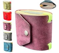 The Cash Wrap Wallet, Fast Cash Access Money Holder for Cash, Small Compact Luxury Pocket Wallet, Handy Purse with Magnetic Clasp(Purple)