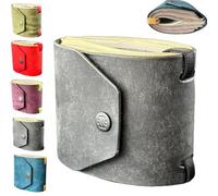 The Cash Wrap Wallet, Fast Cash Access Money Holder for Cash, Small Compact Luxury Pocket Wallet, Handy Purse with Magnetic Clasp(Gray)