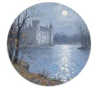 The Castle by The Lake Puzzle 1000 Pièces Cadeau Unique View Jeu Éducatif Challenge Toy À De Qualité Supérieure Peinture Art pour Adultes Et Enfants 1000pcs (67.5x67.5cm)