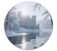The Castle by The Lake Puzzle 1000 Pièces Cadeau Unique View Jeu Éducatif Challenge Toy À De Qualité Supérieure Peinture Art pour Adultes Et Enfants À Partir De 12 Ans 1000pcs (67.5x67.5cm)