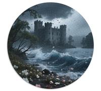 The Castle by The Lake Puzzle 1000 Pièces Educa Jouet en Bois Cadeau Unique De l'art De La Décoration View Jeu Éducatif Challenge Toy Adultes & Enfants des 14 Ans 1000pcs (67.5x67.5cm)