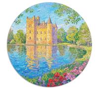 The Castle by The Lake Puzzle 1000 Pièces Educa Jouet en Bois Divertissement Créatif De l'art De La Décoration View Jeu Éducatif Challenge Toy Adultes & Enfants des 14 Ans 1000pcs (67.5x67.5cm)