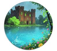 The Castle by The Lake Puzzle 1000 Pièces Educa Jouet en Bois Jeu D'Intelligence Décoration Intérieure View Jeu Éducatif Challenge Toy Adultes Et Enfants À Partir De 14 Ans 1000pcs (67.5x67.5cm)