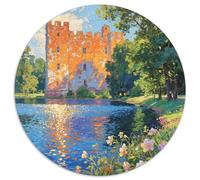 The Castle by The Lake Puzzles 1000 Pièces Cadeau Unique View Jeu Éducatif Challenge Toy À De Qualité Supérieure Peinture Art pour Adultes Et Enfants 1000pcs (67.5x67.5cm)