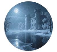The Castle by The Lake Puzzles 1000 Pieces Cadeau Unique View Jeu Éducatif Challenge Toy À De Qualité Supérieure Peinture Art pour Adultes Et Enfants À Partir De 12 Ans 1000pcs (67.5x67.5cm)