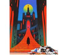 The Castle of The King Puzzles 1000 Pièces Cadeau Unique Jeu Éducatif Challenge Toy À De Qualité Supérieure Peinture Art pour Adultes Enfants 1000pcs (75x50cm)