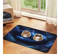 The Cat In The Dream Tapis d'alimentation pour chat et chien en silicone étanche pour éviter les déversements de nourriture et d'eau sur le sol