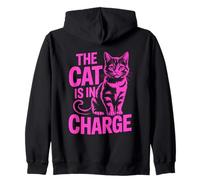 The Cat is in Charge Sweat à Capuche