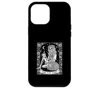 The Cat Lady Squelette Feline Lover Floral Céleste Coque pour iPhone 12 Pro Max