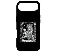 The Cat Lady Squelette Feline Lover Floral Céleste Coque pour iPhone Air