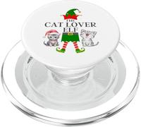 The Cat Lover Elf - Funny Matching Family Group Christmas PopSockets PopGrip pour MagSafe