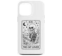 The Cat Lover Tarot Squelette Lune Étoiles Coque pour iPhone 13 Pro Max