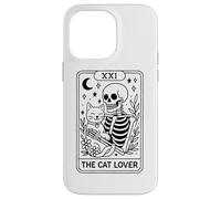 The Cat Lover Tarot Squelette Lune Étoiles Coque pour iPhone 14 Pro Max