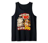 The Cat Said No So I Got The Dog Humour Grumpy Cats Débardeur