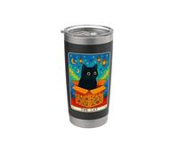 The Cat Tarot Card Lover Cat Lover Funny Cat Gobelet isotherme en acier inoxydable double paroi