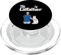 The Catfather Maine Coon Cat Dad Funny Cats Loves PopSockets PopGrip pour MagSafe