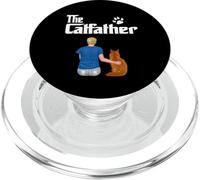 The Catfather Maine Coon Cat Dad Funny Cats Loves PopSockets PopGrip pour MagSafe