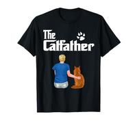 The Catfather Maine Coon Cat Dad Funny Cats Loves T-Shirt