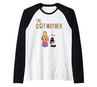 The Catmother British Shorthait Cat Lover Mother Cat Mom Manche Raglan