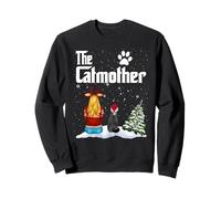 The Catmother British Shorthait Cat Mom Christmas Kitty Xmas Sweatshirt