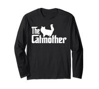 The Catmother Persian Cat Lover Funny Mother Cat Mom Manche Longue
